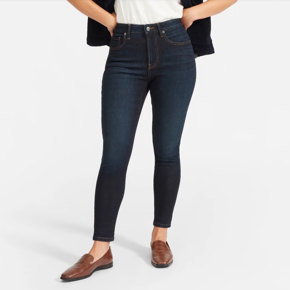 NWT Everlane The Curvy Authentic Stretch High-Rise Skinny Jean: Size 32 Ankle